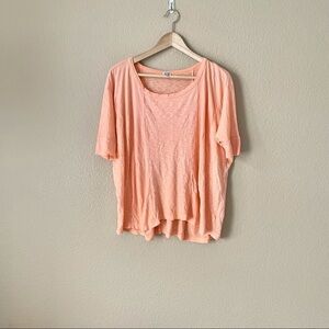 Splendid oversized burnout top